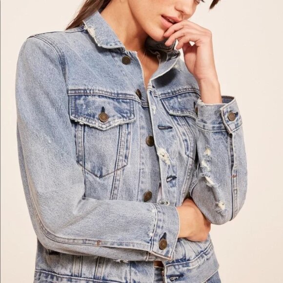 Reformation Jean Jacket (Denali) - Picture 5 of 8